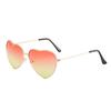 Women Ladies Sunglasses Heart Shaped Candy Sunglasses Metal Designer Stylish Rimless LOVE Glasses Ray Men Sunglasses