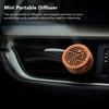Car Essential Oil Diffusers Rosewood Fragrance Portable Mini Car Wood Diffuser with Volcanic Rock for Car Air Outlet