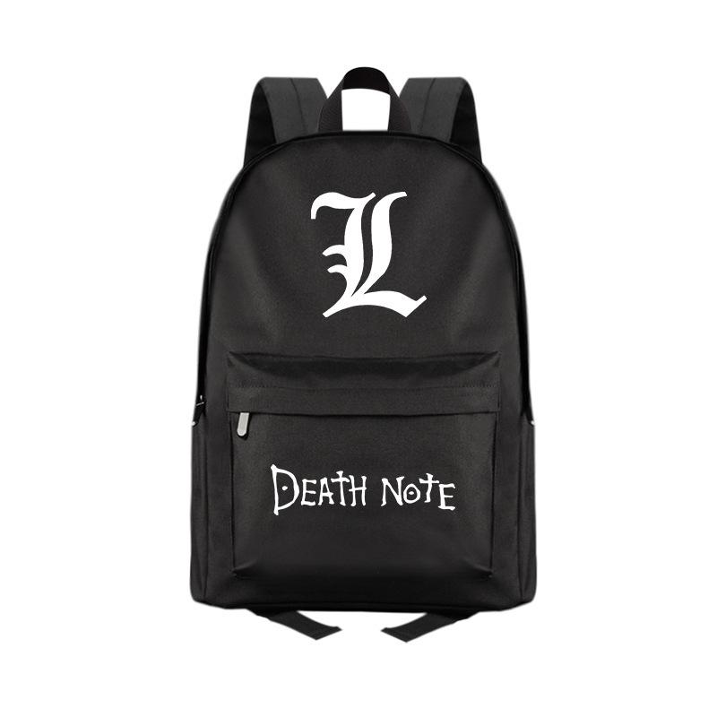 Death Note Anime Peripheral School Bag Male Female Student Daily Backpack Computer Travel Backpack