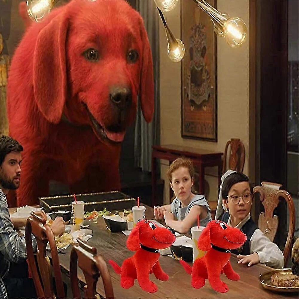Clifford der große rote Hund Plüschtier Cartoon Anime Plüschfigur Weiches Kuscheltier Welpenpuppe Geschenk für Fans Mädchen Geburtstag 26-27s