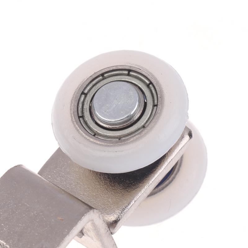 2Pcs Curtain Rails Pulleys Sliding Door Pulley Hanging Track Pulley Block For Sliding Door Cabinets Window Hardware