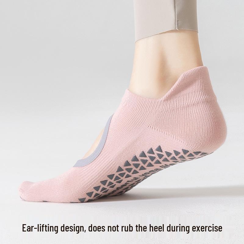 Women's Antibacterial Backless Yoga Socks - Five-Toe, Thin Spring/Summer Style, Indoor Pilates