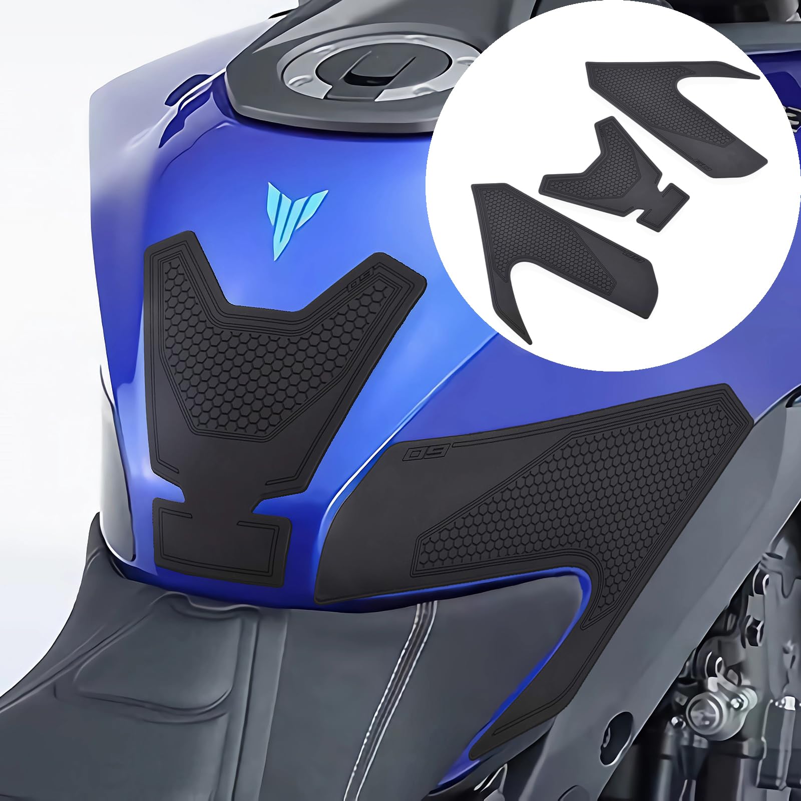 

Motorcycle traction pads and tank pads for the 2024 Yamaha MT-09 (8BL-RN87J)