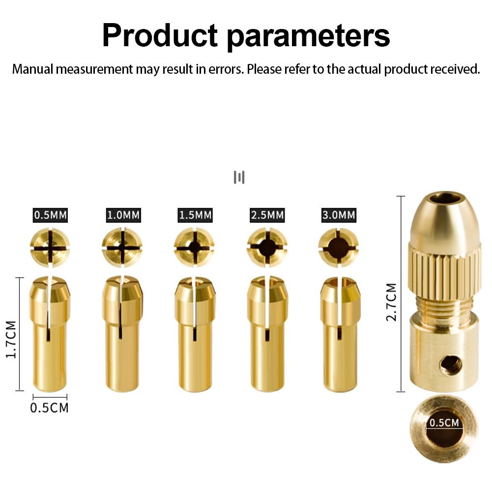 For Mini Drill Chuck Set 8pcs 053mm for PCB Drilling and General Purpose Usage