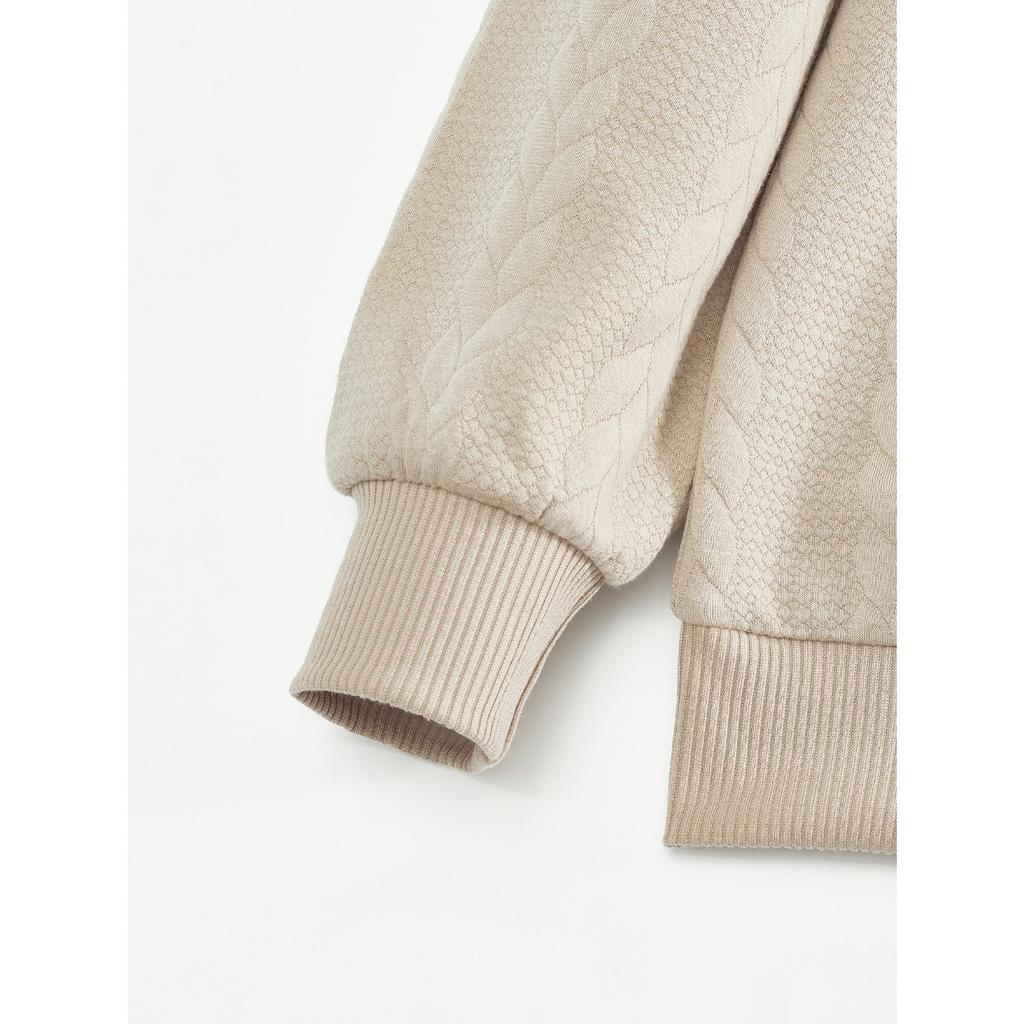 Casual Men's Jacquard Lapel Sweatshirt, Men's Casual Half Zipper Loose Top