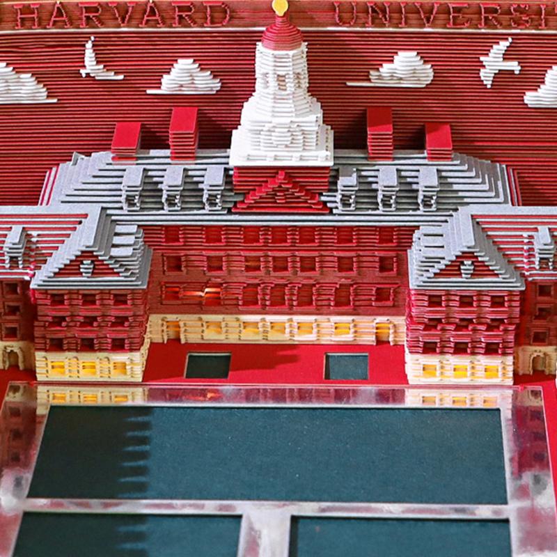 Time Piece Calendar 2026 Desk Calendar With Led Light 3D Tear-Away Calendar Paper Carving Art Memo Pad Notepad Gift Christmas