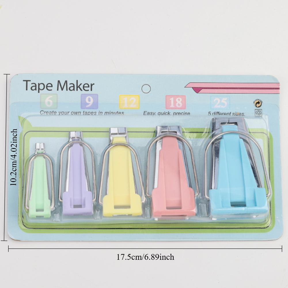 Sewing Accessories Bias Tape Makers 6/9/12/18/25mm Splicing Cloth Fabric Bias Tape Binding Tools Sewing Patchwork