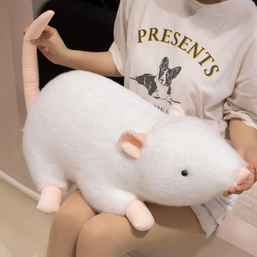 Stuffed Animal Mouse Plushie Doll Sleep Pillow Stuffed Rat Cartoon Simulation Mouse Plush Kids Toy