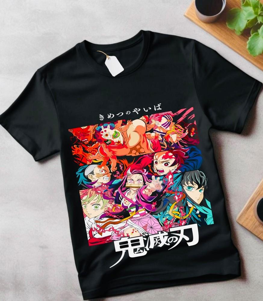 

Tanjiro Nezuko Shirt Demon Slayer Kimetsu No Yaiba Manga Horror Shirt gift kids 2XL