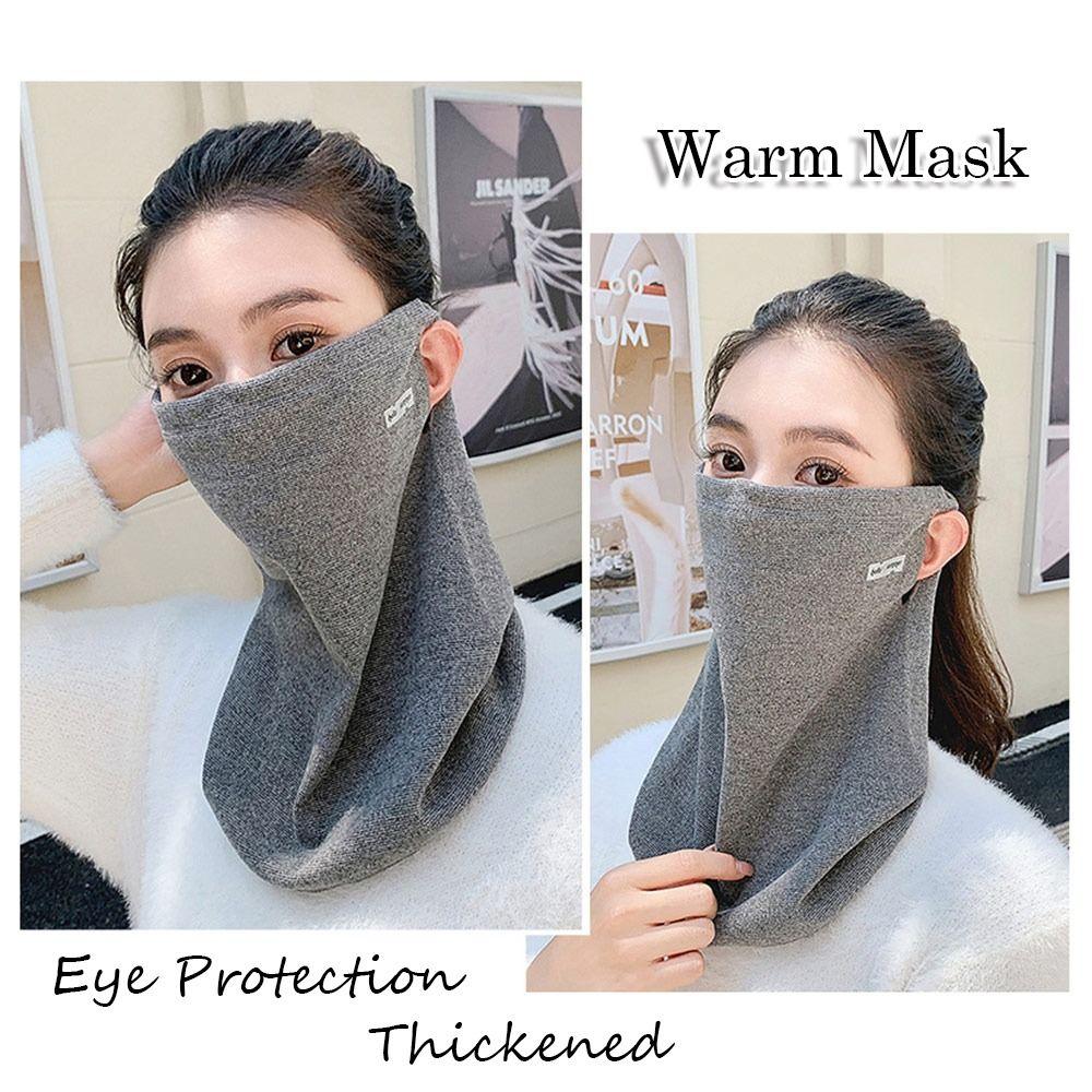 

Wool Warm Mask Thickened Riding Headgear Fashion Neck Collar бежевий