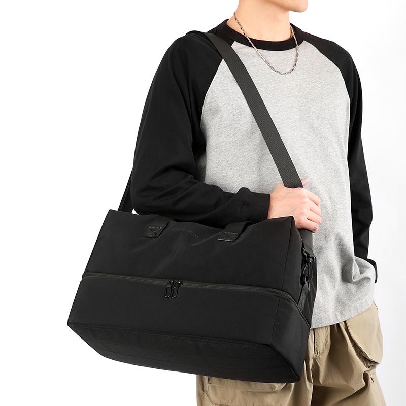 Borsa da Viaggio Portatile da Uomo a Grande Capacità a Spalla e a Tracolla