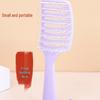 Compact Fluffy Massage Comb with Cleaning Claw - Long Handle for Hair Styling and Care
