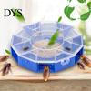 Living Room Cockroach Catcher Box 6 Entrance Single Layer PP Plastic Round Roach Trap for Kitchen