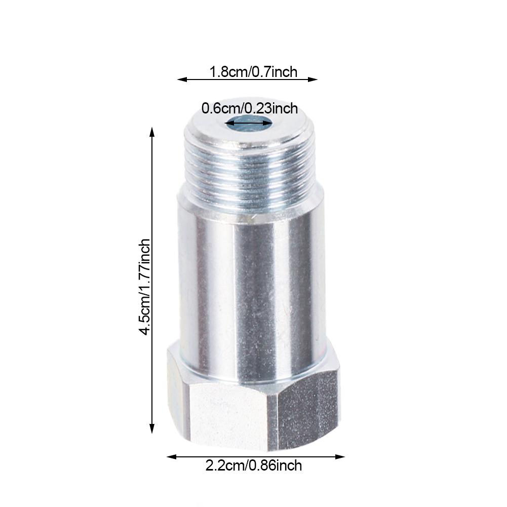 M18x1.5 Auto O2 Sauerstoffsensor Abstandshalter Testrohr Verlängerung Extender Adapter CEL HHO 45mm Muffe Testrohr Fix Motorkontrollleuchte Autoteile
