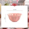 Charming Floral Ceramic Tableware: Girls' Rice Bowl, Plate, and Cutlery Set for Home Use