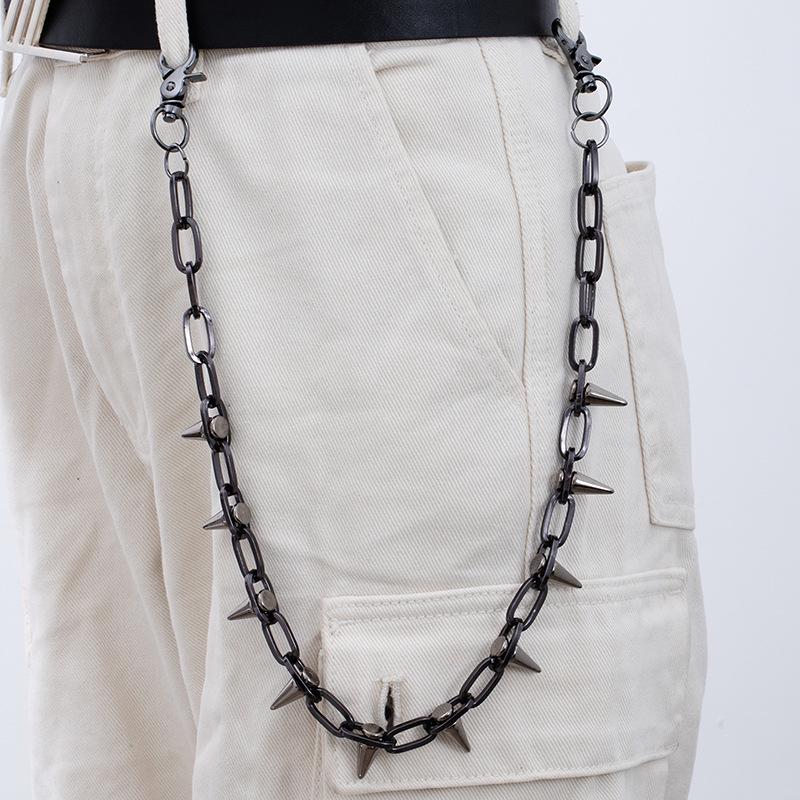Metal Thorn Vine Waist Chain: Hip Hop Punk Gothic Style for Men & Women - Trendy Cool Accessory