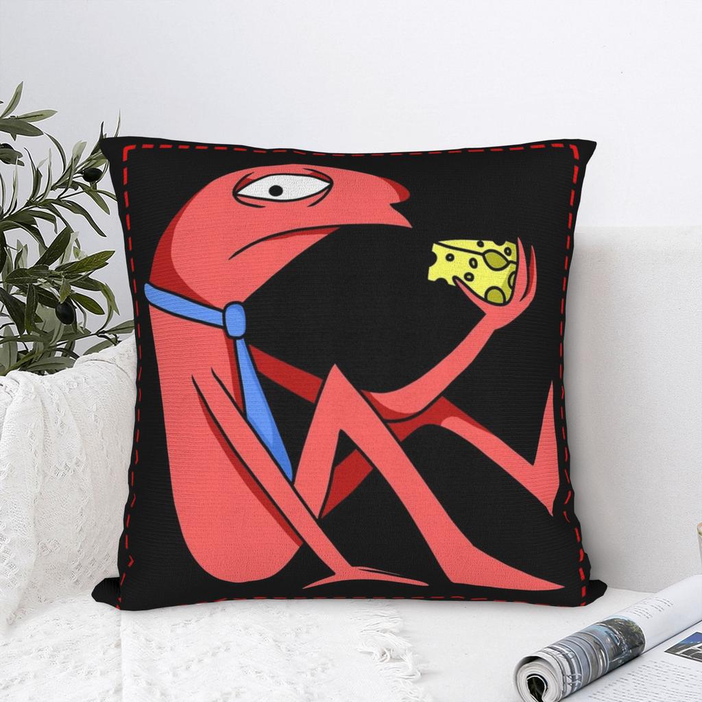 Smiling Friends Cartoon Printed Pillowcases Cushion Cover Pillow Covers New Style Home Decorations Zipper Multi-Size