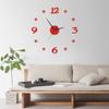 Creative Clock, Minimalist Living Room Mirror Wall Clock, Four Leaf Clover Wall Sticker, Home DIY Crafts Clock