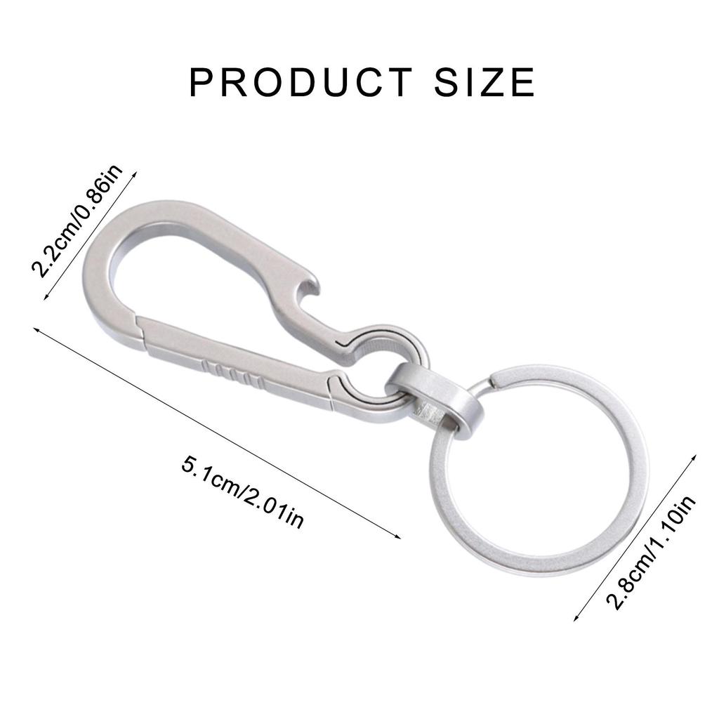 Quick Releases Keychains Heavy Duty Belt Clips Key Holder with Bottle Opener Titaniums Alloy Keychains Carabiner Clip