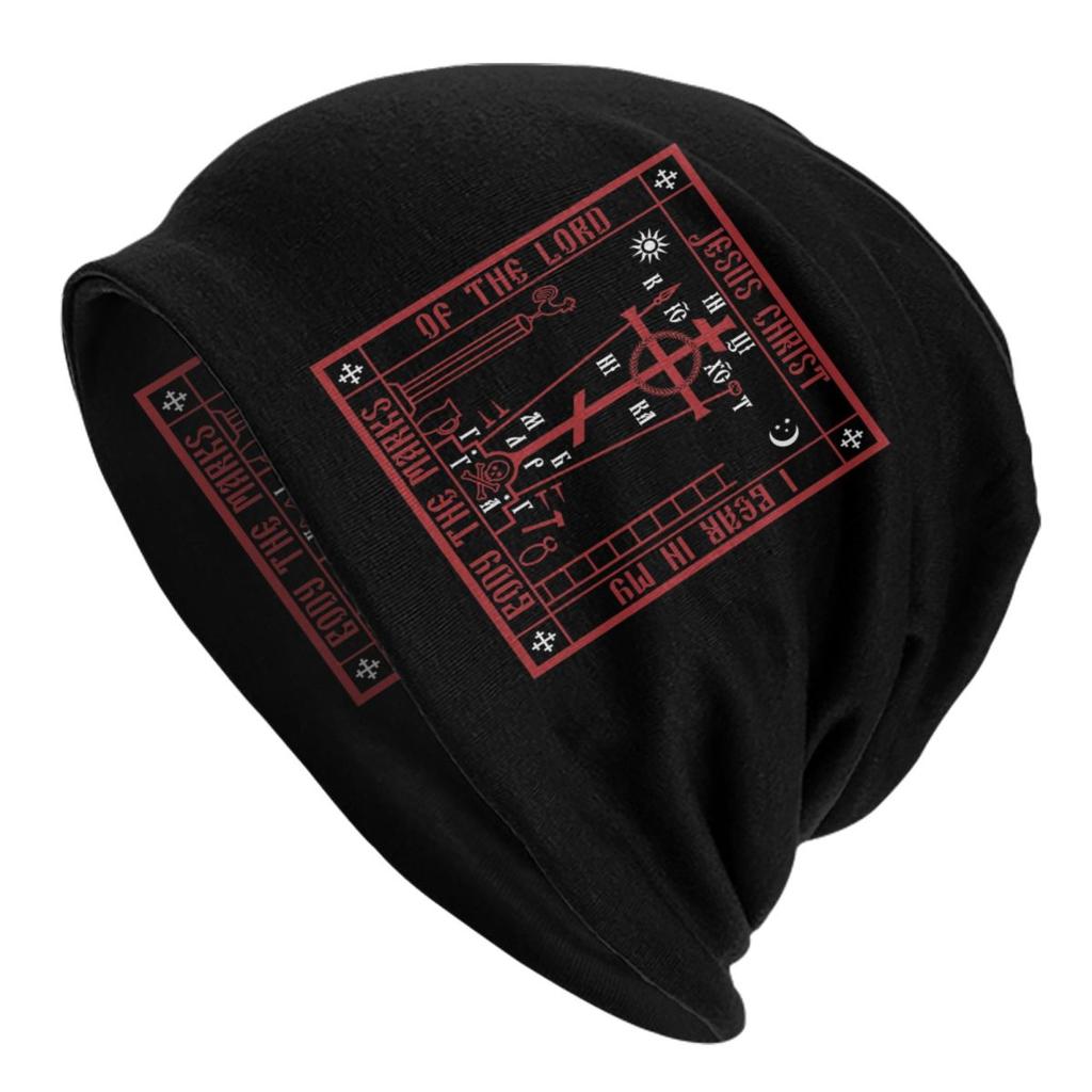 Custom Calvary Cross Of Russian Orthodox Skullies Beanies Caps Unisex Winter Warm Knitting Hat Adult Jesus Prayer Bonnet Hats