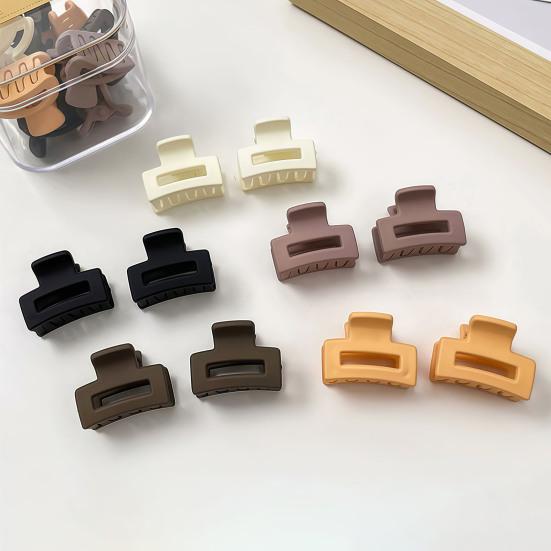 30/50Pcs Girl Hair Claw Pure Color Anti-slip Teeth Small Gripper Portable Lightweight Back Head Hair Clip Hair Accessories