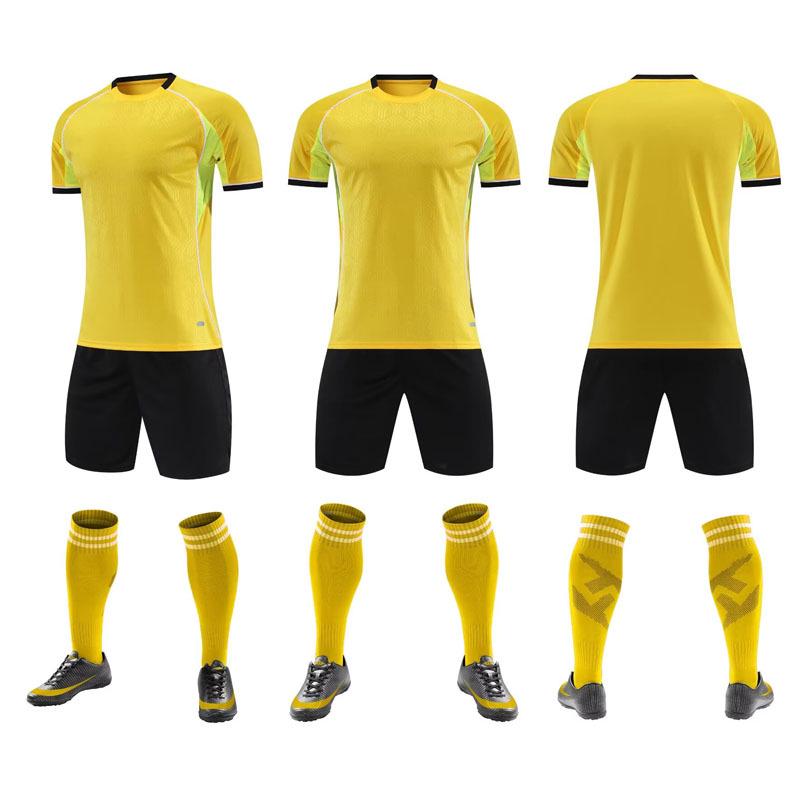 2026 Quick-Dry Children's Football Training Set with Printed Number - Short Sleeve Team Sportswear