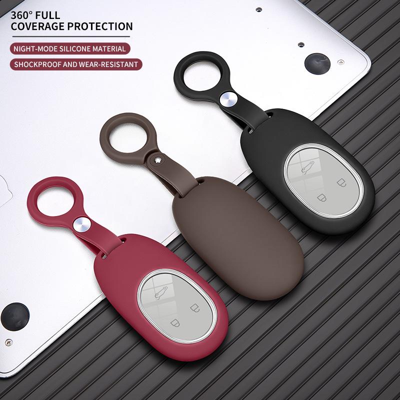 Silicone Car Key Case ES9 - Special Key Shell with Buckle and Accessories
