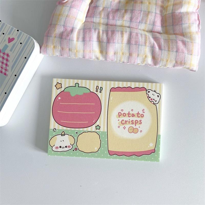 MINKYS 50 Sheets Kawaii Cartoon Milk Puppy Memo Pads Paper To Do List Journal Note Paperlaria DIY Material Stationery