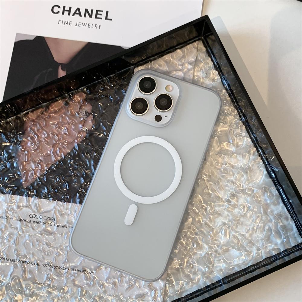 Matte Ultra-Thin for Magsafe Case For iPhone 17 16 15 14 13 12 Pro Max Plus Magnetic Wireless Charger Hard PC Translunt Cover