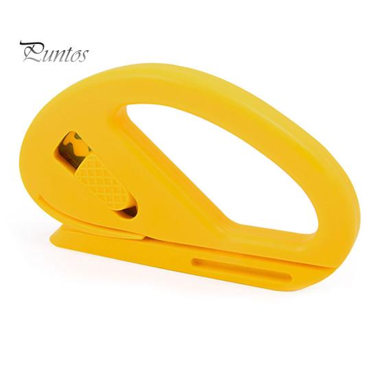 

1/2 шт. Безопасный резак, резак для пленки, скрытое лезвие, триммер для упаковочной бумаги, легкий скользящий резак для рулонов упаковочной бумаги 1pc жёлтый