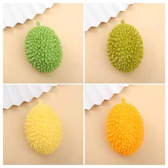 Realistic Durian Squeeze Toy Unbreakable Soft Fidget for Stress Relief Cute Fruit-Shaped Decompression Gadget for Kids Adults