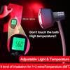 Verre infrarood fysiotherapie lampen huishoudelijke schoonheidssalon verwarming vloerlamp spierpijn verlichting behandelingsapparaat 220V