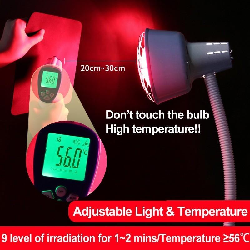 Verre infrarood fysiotherapie lampen huishoudelijke schoonheidssalon verwarming vloerlamp spierpijn verlichting behandelingsapparaat 220V