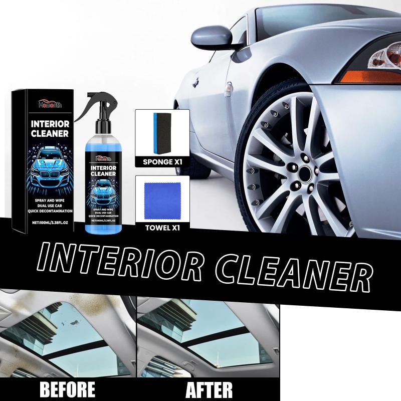 100Ml Car Interior Leather Cleaner Multifunctional Car Roof Cleaning Spray Car Roof Powerful Cleaner Car Interior Maintenance