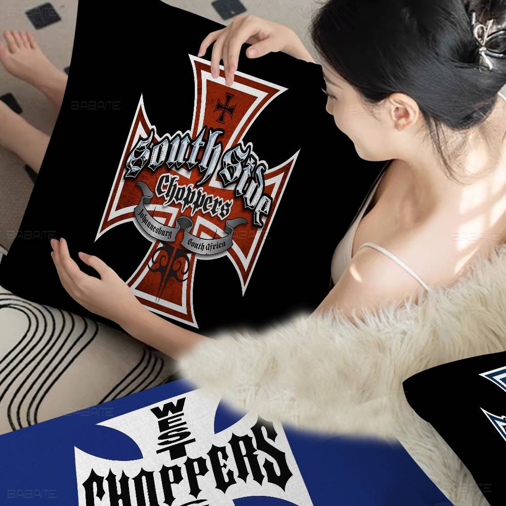 West Coast Chopper Motorcycle Logo Cushion Cover Pillowcase Upholstery Sofa Throw Pillow Home Decor Pillowcas