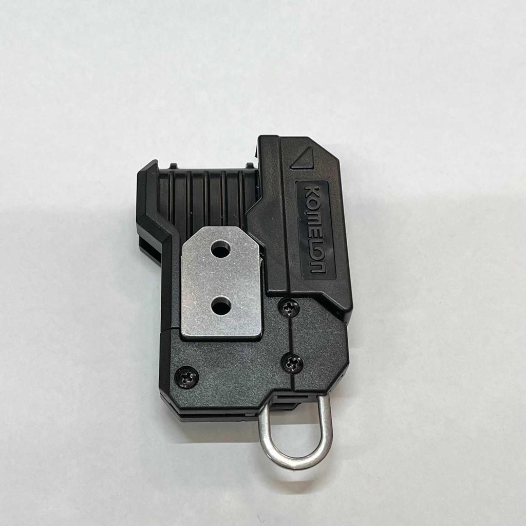 Komelon Aluminum Fixed Mounting Compatible with Tajima Sef Series Pack of Brackets, Male, (Black, 10)