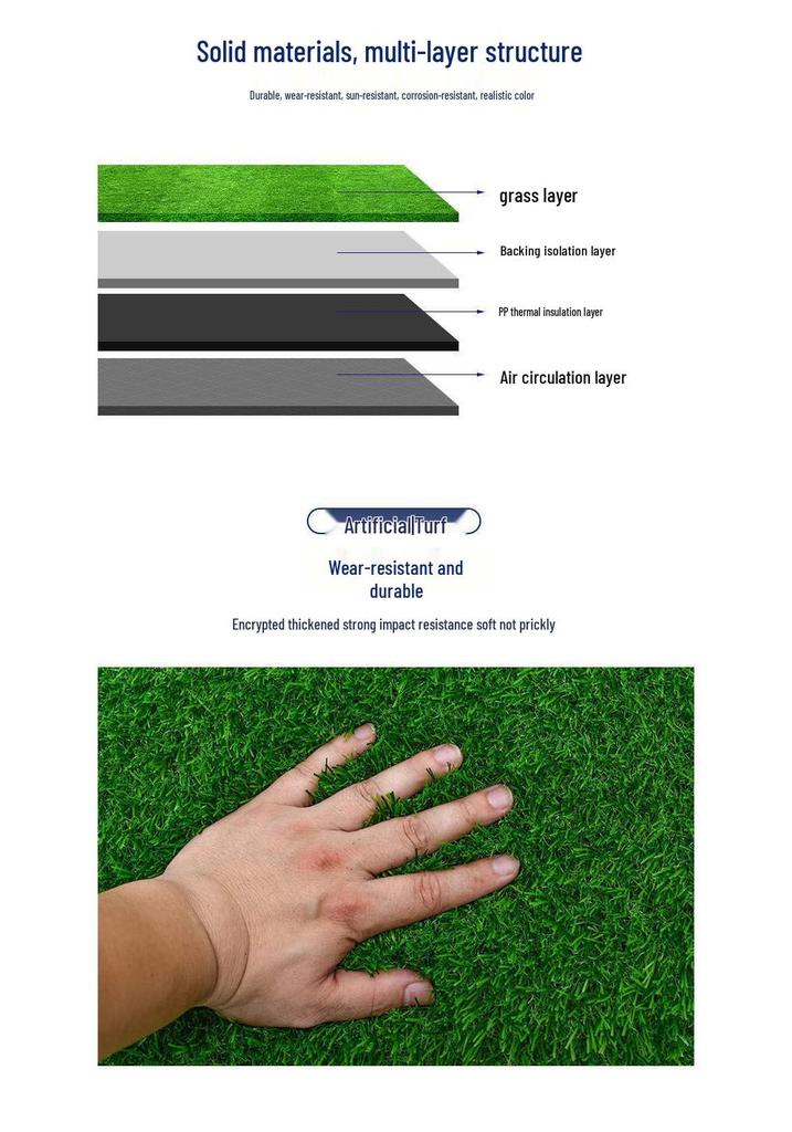 Synthetic Turf for Playground and Rooftop Insulation
