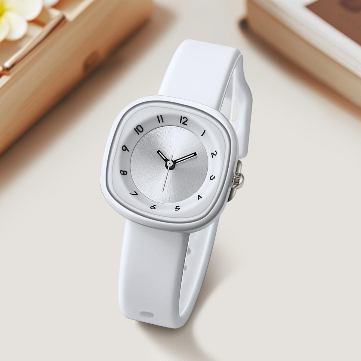 

Простые женские часы кварцевые наручные часы женские часы подарок часы на День святого Валентина белый