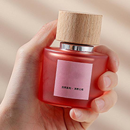 SHIMANG Perfume for Women Long Lasting Light Fragrance Frosted Glass Bottle with Wooden Cap Fresh Floral Fruity Scent Multi-Use for Home Car Wardrobe