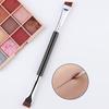 Dual-Headed Ultra-Thin Eyeliner & Brow Brush Set with Angled Flat Head for Lower Eyelid, Crease, Cheekbone, and Eyeliner Makeup