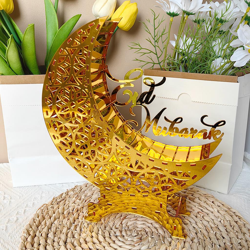 Ramadan Decorations Home Acrylic Ornament Home Decoration Ornaments Small Night Lights Table