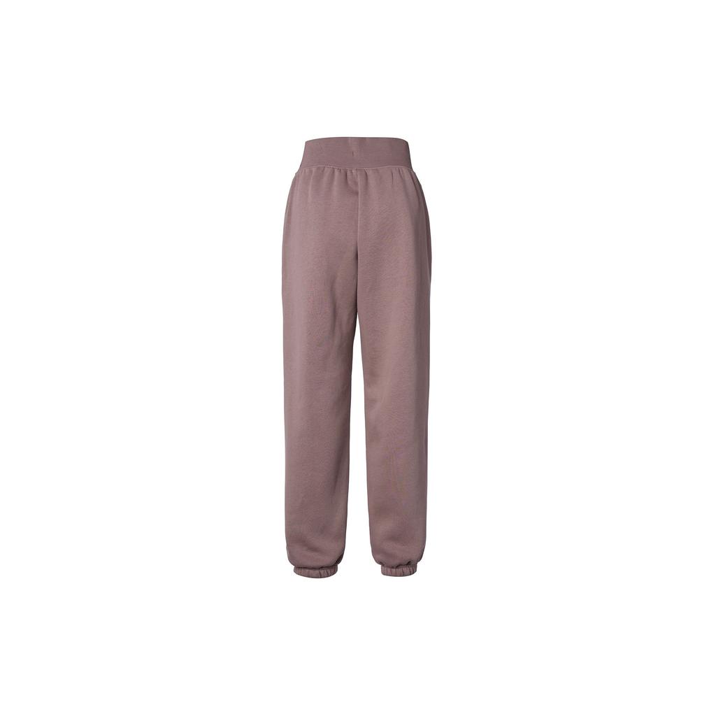 Nike Sportswear Phoenix Fleece Solid High-Waist Drawstring Casual Jogger Pants Women Bottoms Smoke-Gray Purple Red DQ5888-208