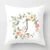 Nordic Floral Letter Pattern Throw Pillow Cover With Short Plush Print Living Room Sofa Decoration Cushion Cover Pillow Covers