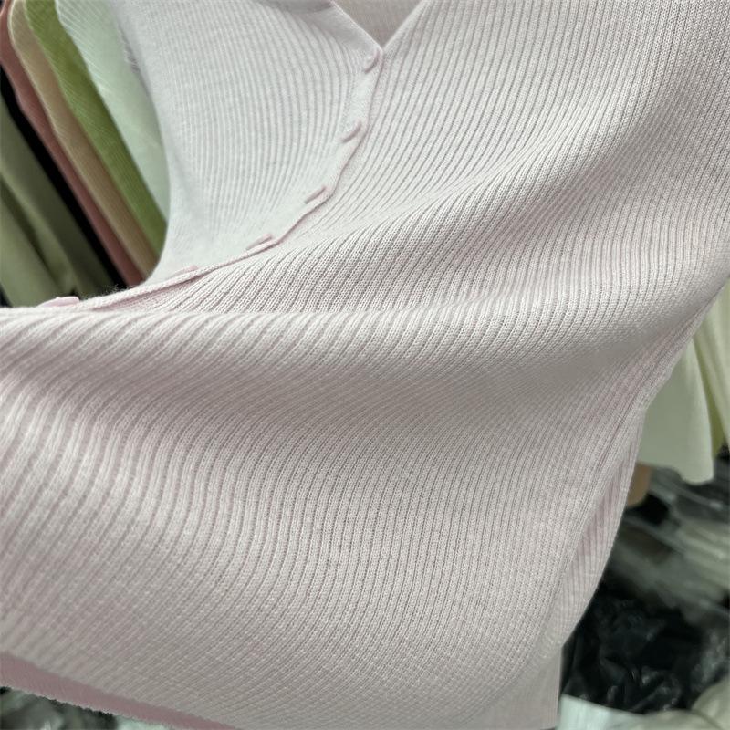 2024 Women's Lightweight Wool Knit Cardigan: Soft, Long Sleeve Sun Protection for Spring/Summer