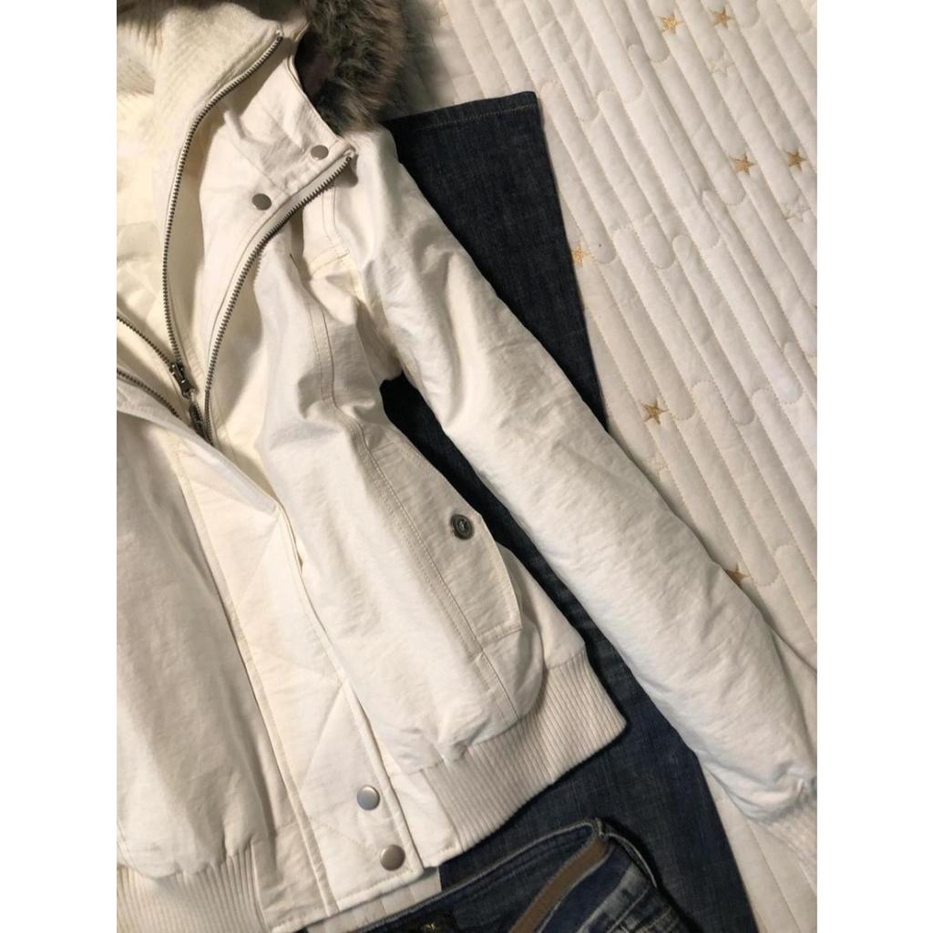 VAYLA Vintage Design Sensation Beige Fur Collar Jaet Women's Autumn Winter High-End Outerwear