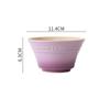 300ML 4.5 Inches Rainbow Gradient color Dishes Fruit Bowl Tableware Ramen Bowls Kitchen Dessert Salad steamed egg bowl Tableware