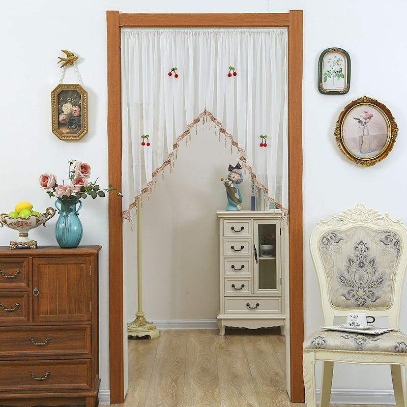 Lace French Gauze Half-Curtain - Decorative Room Divider for Bedroom, Kitchen, or Window