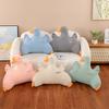 New Ice Silk Big Goose Waist with The Head of The Bed and Velvet Cloth Seat Cushion Pedal Sleeping Pillow Baby Learns To Sit On The Pillow