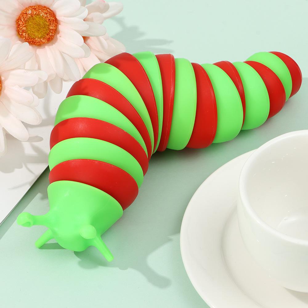 Hobbies Practical Jokes Novelty Stress Relief Decompression Fidget Slug Toy Caterpillar