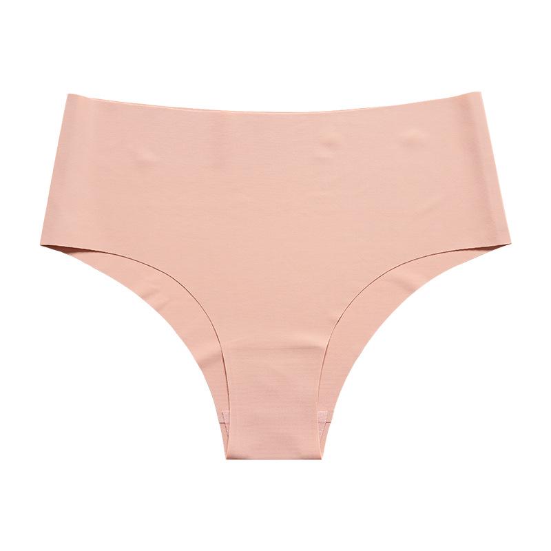 

Бесшовные спортивные трусики-слипы из ледяного шелка большого размера со средней посадкой и быстросохнущие для женщин Medium